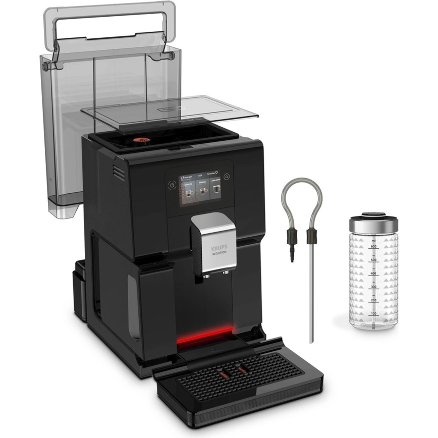 Krups - Automatische koffiemachine met melkcontainer INTUITION PREFERENCE 1450W/230V zwart
