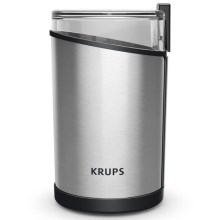 Krups - Elektrische koffiebonenmolen 85g FAST-TOUCH 200W/230V chroom