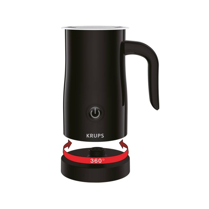 Krups - Melkopschuimer 300ml zwart