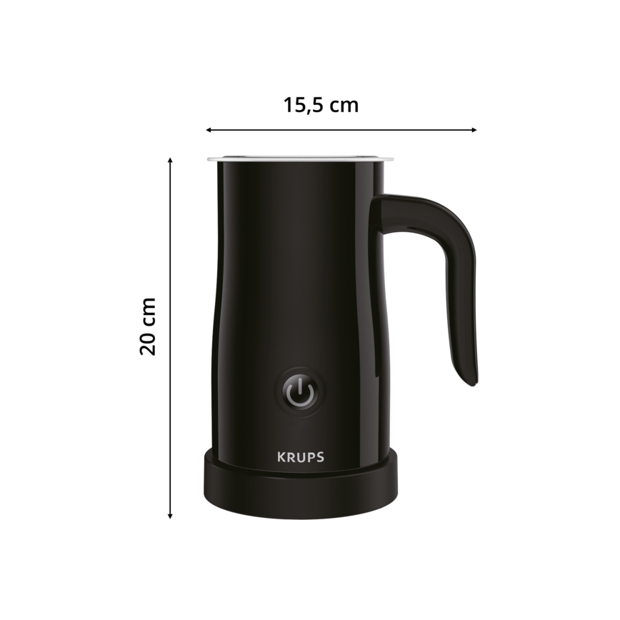 Krups - Melkopschuimer 300ml zwart