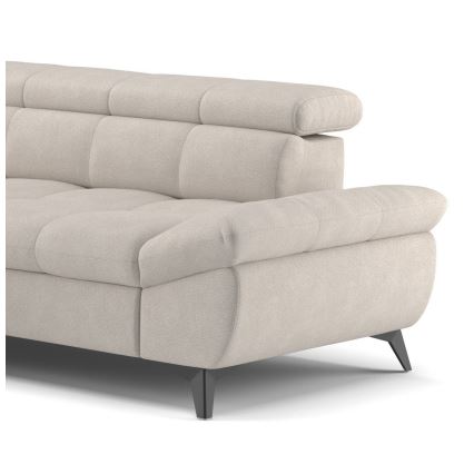 L-vormige opvouwbare hoekbank MARANO links beige