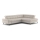 L-vormige opvouwbare hoekbank MARANO rechts beige