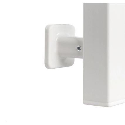 Badkamerhanddoekradiator met thermostaat AVANGARD 459W/230V 120,6 cm IP44 wit links vierkant