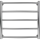 Ladder verwarmde handdoekradiator CLASSIC 102W/230V 50x53 cm roestvrij/glanzend chroom