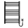 Ladder verwarmde handdoekradiator HF DERBY 100W/230V 57x43 cm zwart