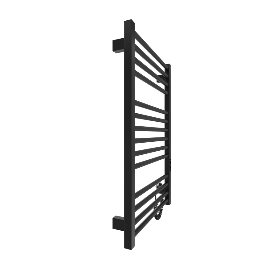 Ladder verwarmde handdoekradiator HF DERBY 170W/230V 77x53 cm zwart