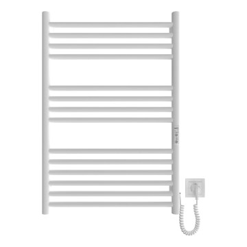 Ladder verwarmde handdoekradiator HF GREENWICH 170W/230V 77x53 cm wit rond