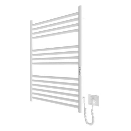Ladder verwarmde handdoekradiator HF GREENWICH 170W/230V 77x53 cm wit rond
