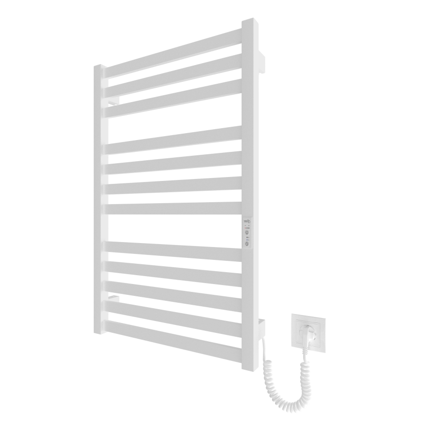 Ladder verwarmde handdoekradiator HF OXFORD 170W/230V 77x53 cm wit