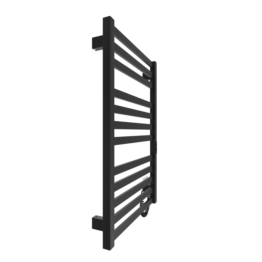 Ladder verwarmde handdoekradiator HF OXFORD 170W/230V 77x53 cm zwart