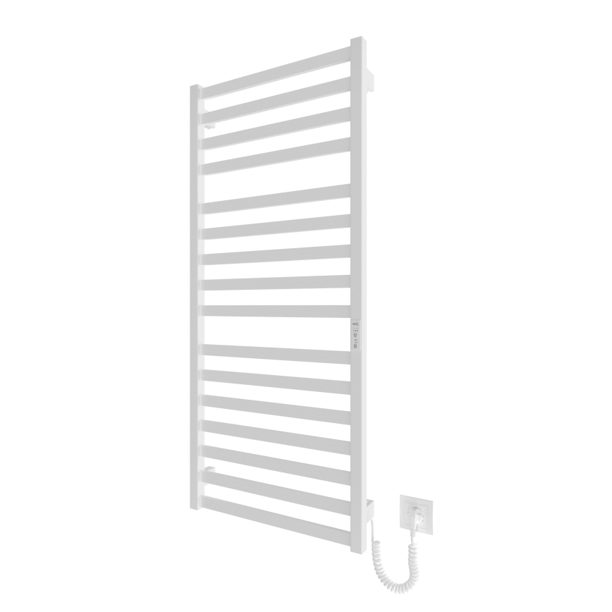Ladder verwarmde handdoekradiator HF OXFORD 255W/230V 117x53 cm wit rechts