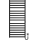 Ladder verwarmde handdoekradiator HF OXFORD 255W/230V 117x53 cm zwart