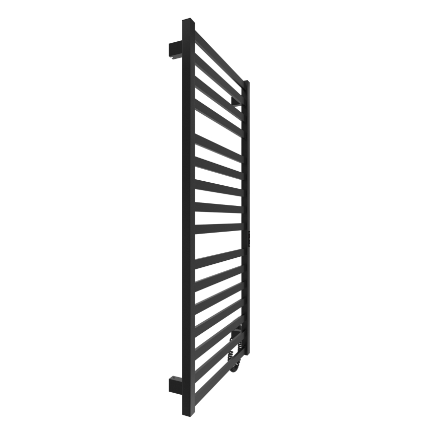 Ladder verwarmde handdoekradiator HF OXFORD 255W/230V 117x53 cm zwart