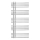 Ladder verwarmde handdoekradiator INOX 368W/230V 109x53 cm roestvrij/glanzend chroom