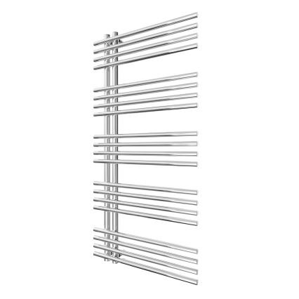 Ladder verwarmde handdoekradiator INOX 368W/230V 109x53 cm roestvrij/glanzend chroom