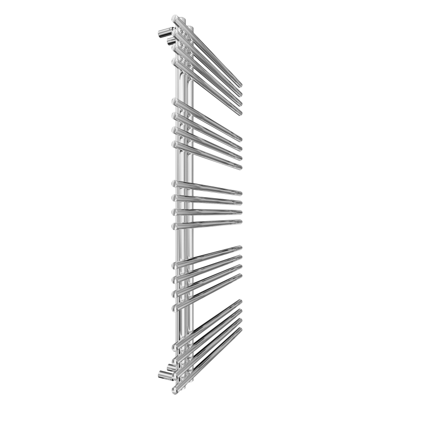 Ladder verwarmde handdoekradiator INOX 368W/230V 109x53 cm roestvrij/glanzend chroom