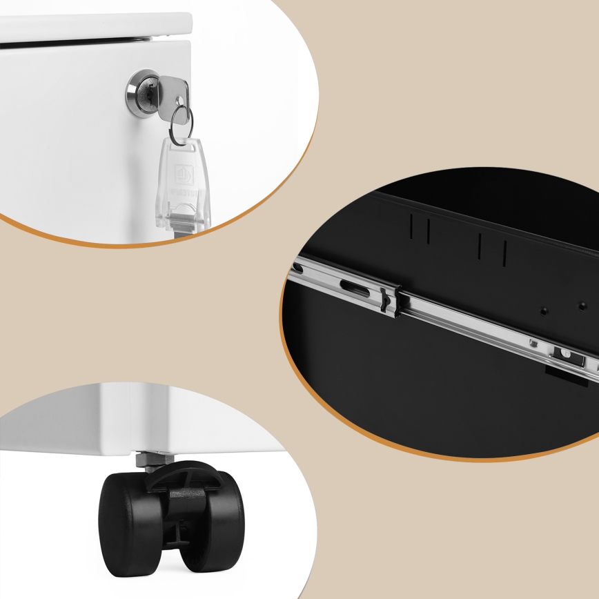 Ladeblok SECURIO, wit