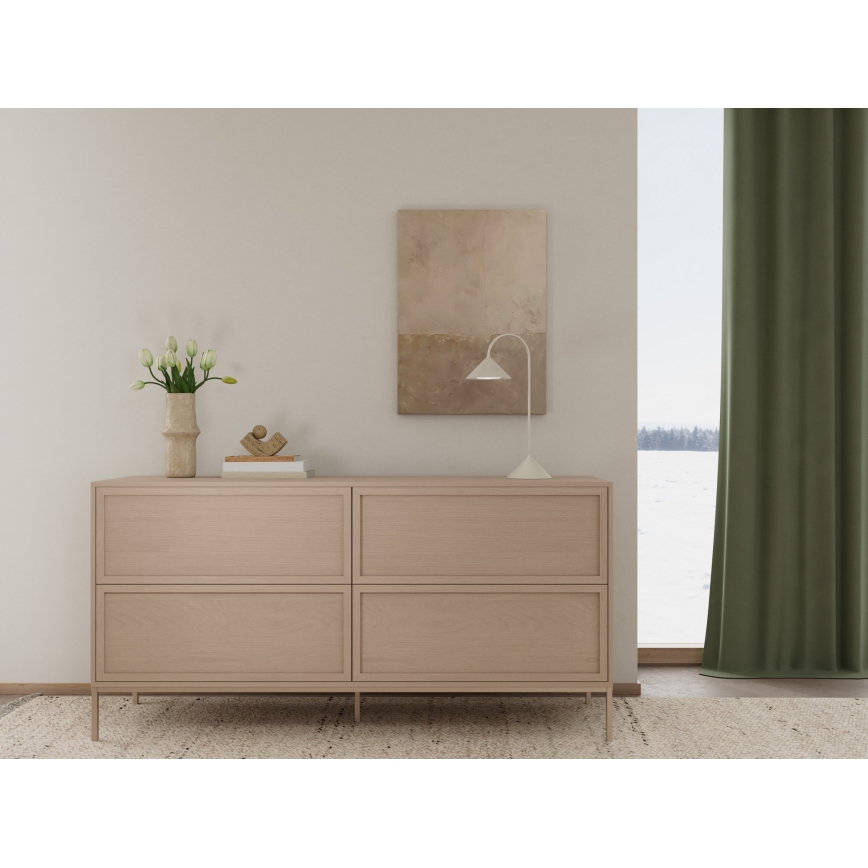 Ladekast ALIN 157 x 40 cm taupe