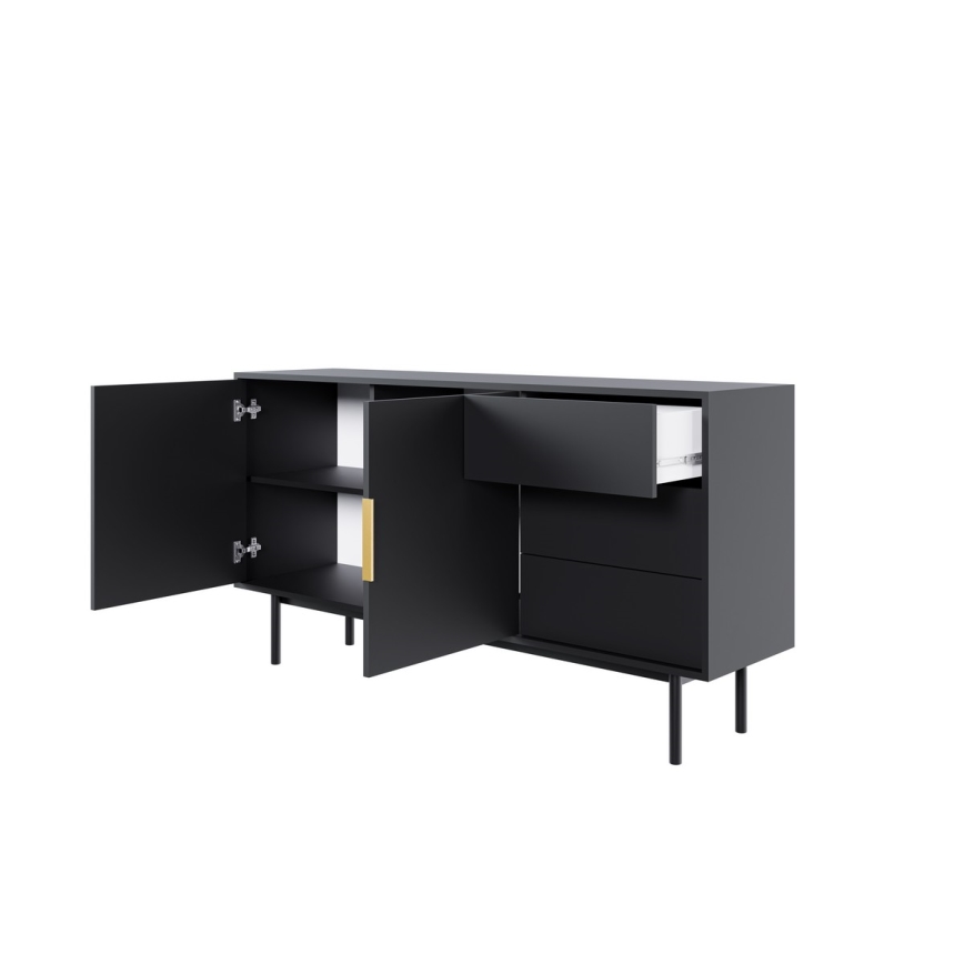 Ladekast ELI 154x82x39 cm zwart