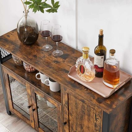 Ladekast FIRA bruin/zwart