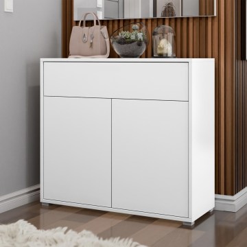 Ladekast GESITA 100 x 93 cm wit