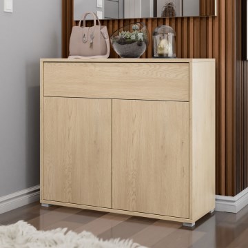 Ladekast GESITA 93x100 cm eiken Cremona