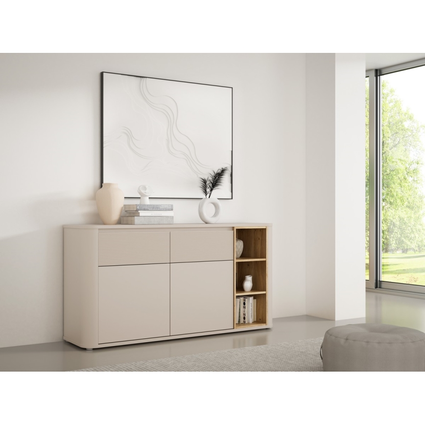 Ladekast INAR beige/eiken