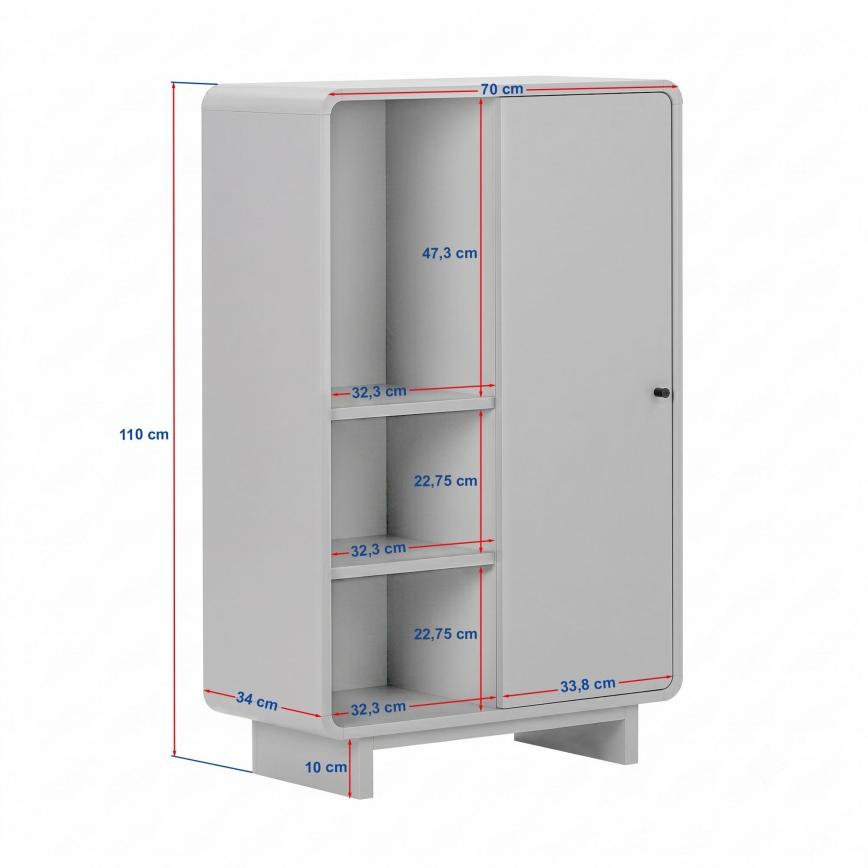 Ladekast KABIN 70x110x34 cm eiken