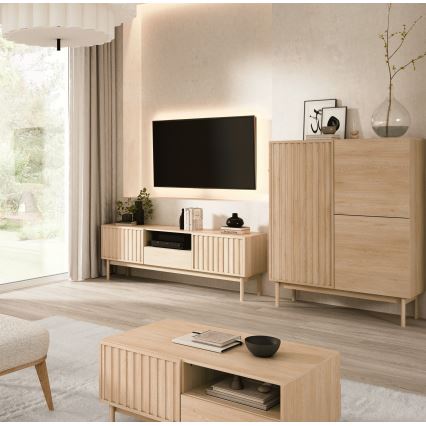 Ladekast KIOTO 106x130x37 cm in Cremona eik