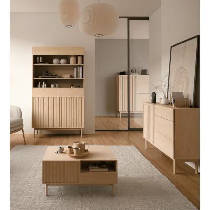 Ladekast KIOTO 106x84x37 cm eiken Cremona