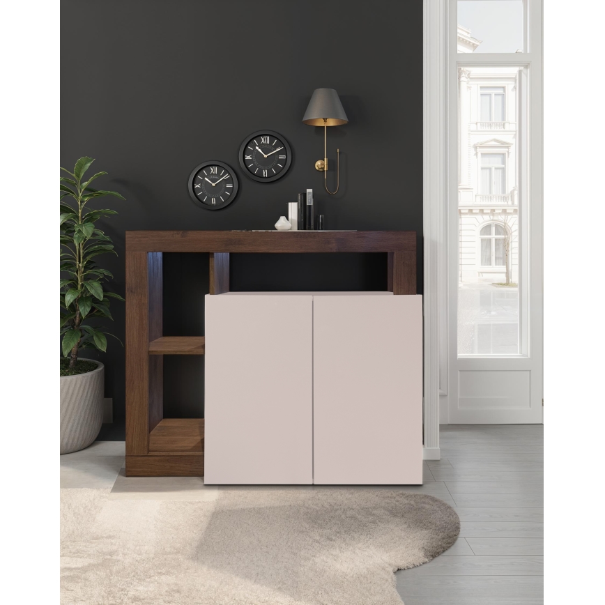 Ladekast LENOR kasjmier/eiken