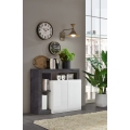 Ladekast LENOR wit/antraciet