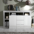 Ladekast LENOR wit/grijs betonlook