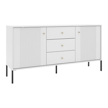 Ladekast LUE wit/zwart