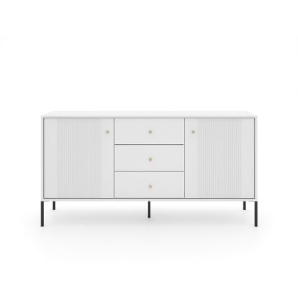 Ladekast LUE wit/zwart