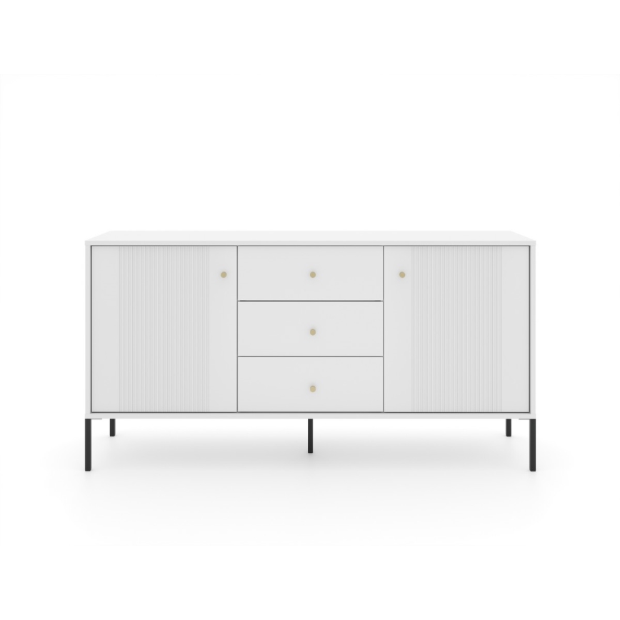 Ladekast LUE wit/zwart