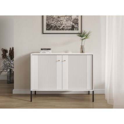 Ladekast LUE wit/zwart