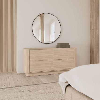 Ladekast MADERA 160x75 cm wit eiken