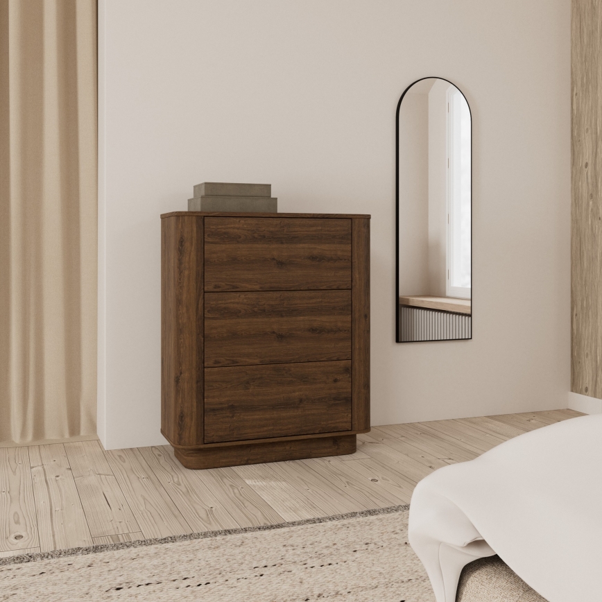Ladekast MADERA 90 x 107 cm eiken