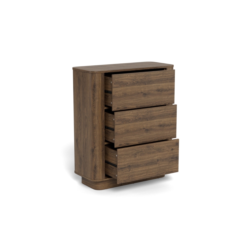 Ladekast MADERA 90 x 107 cm eiken