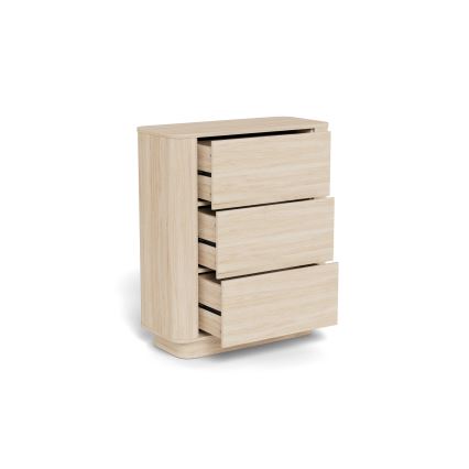 Ladekast MADERA 90x107 cm witte eik