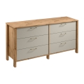 Ladekast MENTA 170x81x47 cm eik wotan/grijs