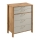 Ladekast MENTA 90x108x47 cm eik wotan/grijs