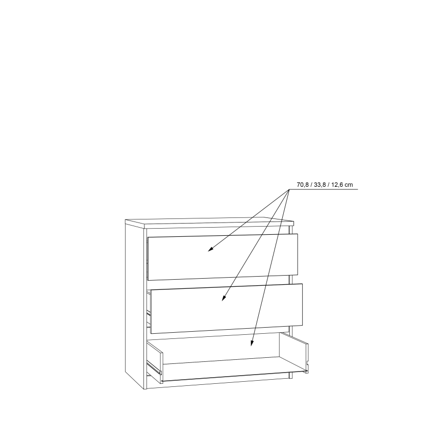 Ladekast met lades MAO artisan eiken