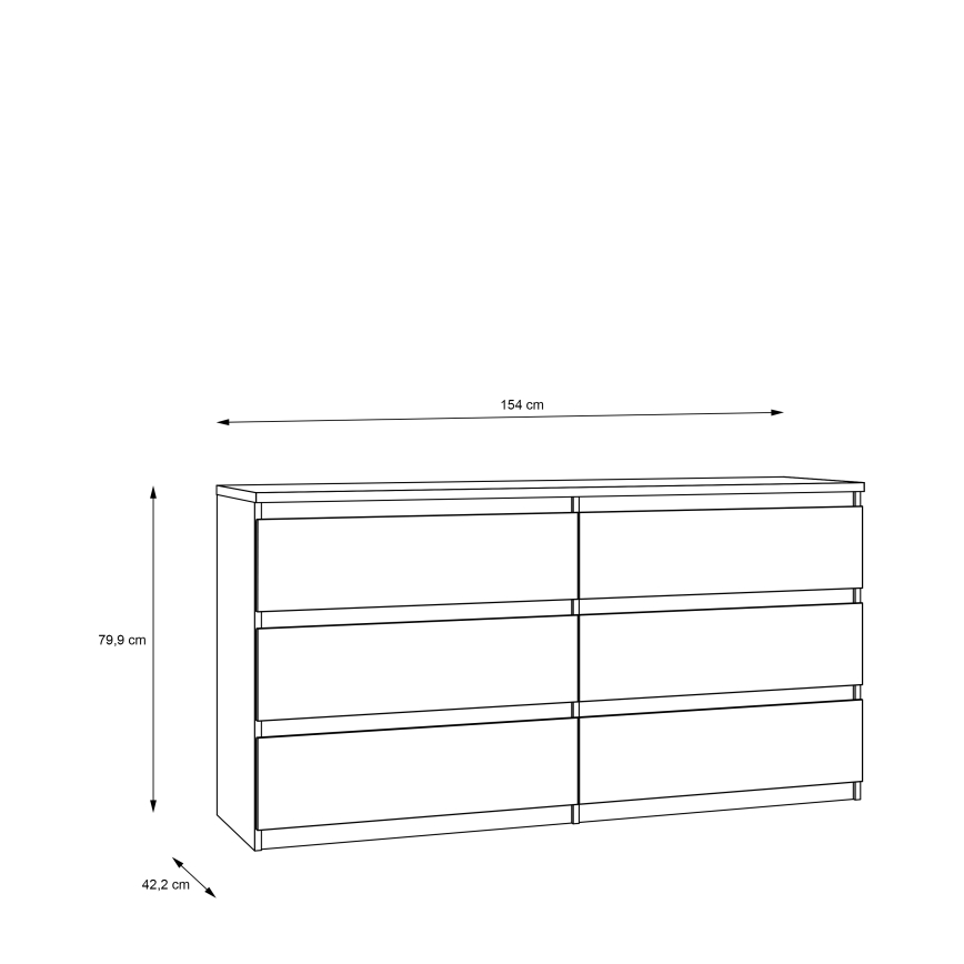Ladekast met lades MAO artisan eiken
