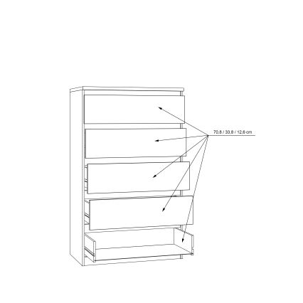 Ladekast met lades MAO artisan eiken