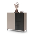 Ladekast met lades RONJA taupe/zwart