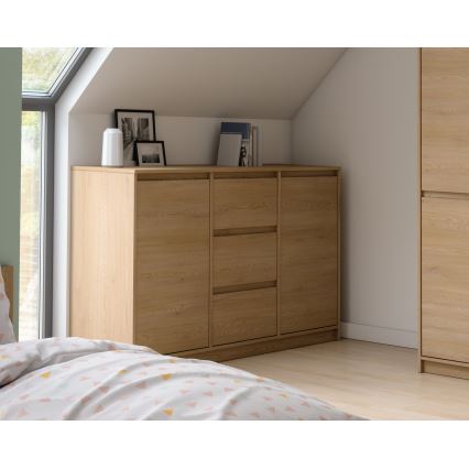 Ladekast MIYABI 138x86x40 cm, Cremona-eik