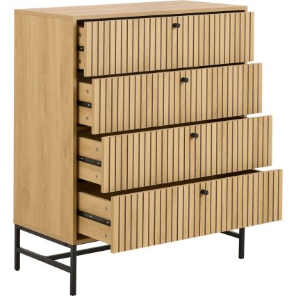 Ladekast OLIVIA met lades, eik