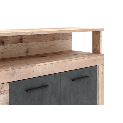Ladekast RUNA lichtbruin/antraciet